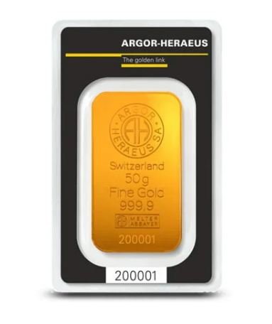 Lingot Or 50g Suisse