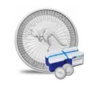 250 x Kangaroo Argent 1 oz